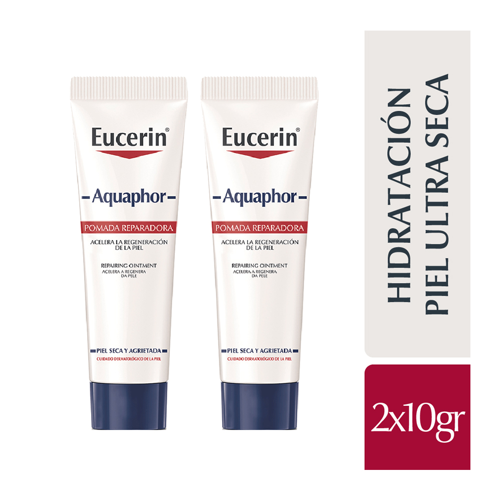 Eucerin aquaphor ungüento reparador x 10 ml – 2 unidades