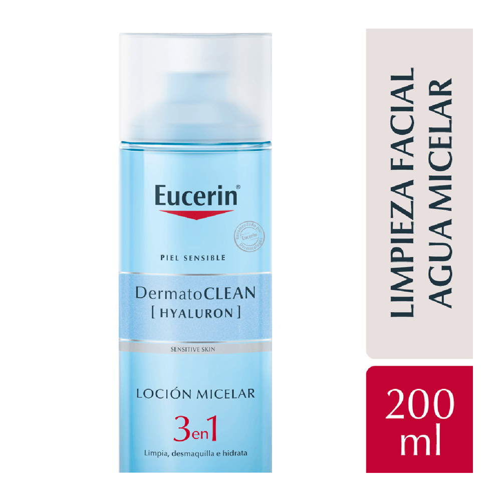 Eucerin dermatoclean loción micelar limpiadora 3 en 1 x 200 ml