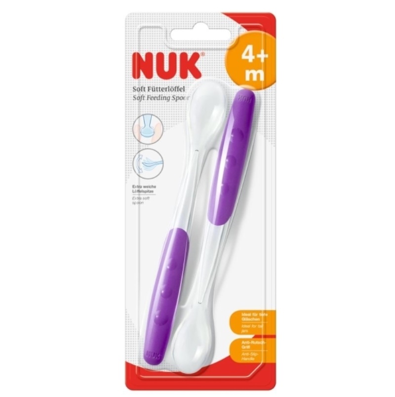 Nuk set de cucharas largas + 4 m x 2 unidades