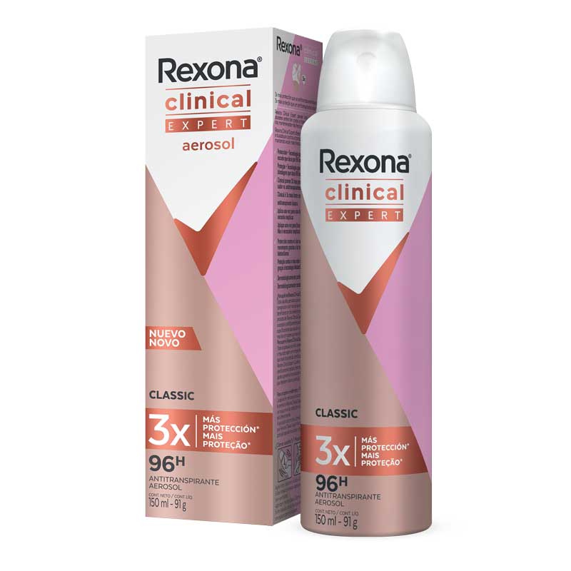Rexona clinical classic desodorante en aerosol x 150 ml