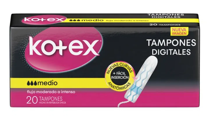 Kotex medio tampones x 20 unidades