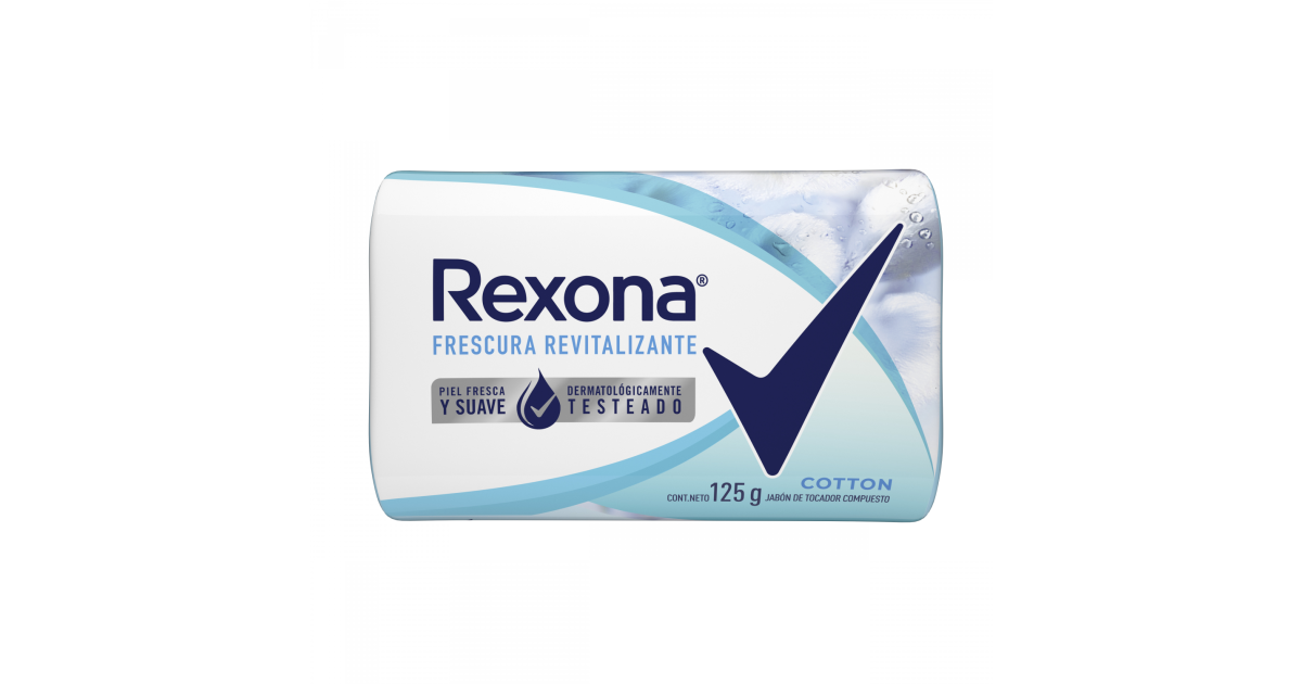 Rexona cotton jabon tocador x 125 g