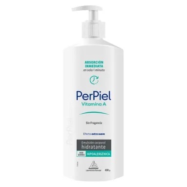Perpiel sin fragancia emulsion corporal x 400 ml