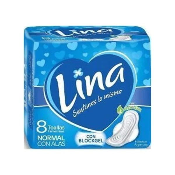 Lina  normal con alas toa x 8 unidades