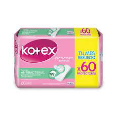 Kotex antibacterial protectores diarios x 60 unidades