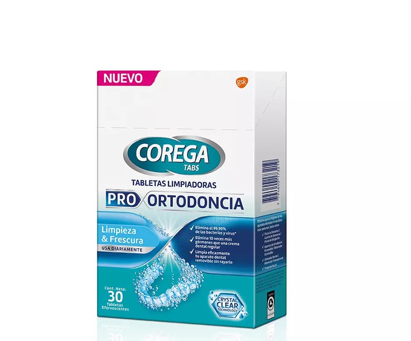 Corega tabs pro ortodoncia tabletas efervescentes x 30