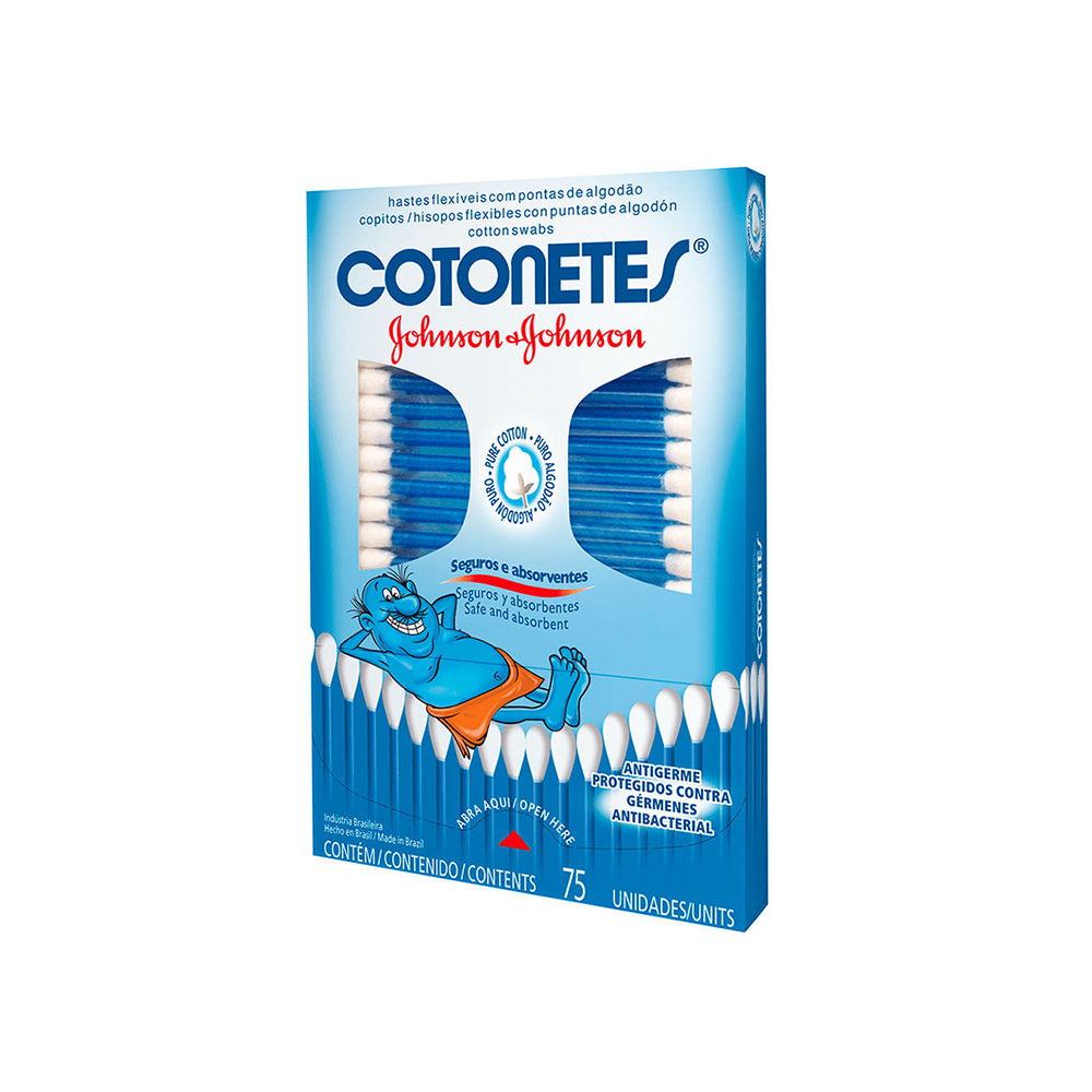 Johnson cotonetes hisopos caja x 75 unidades